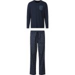Livergy pánské pyžamo dlouhé vzorované tm.modré – Zboží Mobilmania