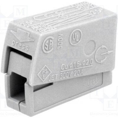 WAGO 224-101 Rychlosvorka; 24A; 400V; pružinová svorka; 0,5÷2,5mm2 – Hledejceny.cz