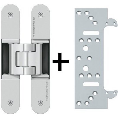 SIMONSWERK Tectus 340 3D F1 sada pantu + upevňovací plech FZ pro obložkovou zárubeň – Hledejceny.cz