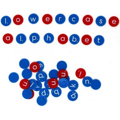 Žetony malá abeceda, 156 ks – Zboží Dáma