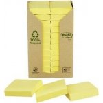 3M POSTIT Samolepicí blok poznámkových lístků, 38 × 51 mm, 24 × 100 listů, ekologický, 3M POST-IT, žlutý 7100172247 – Hledejceny.cz