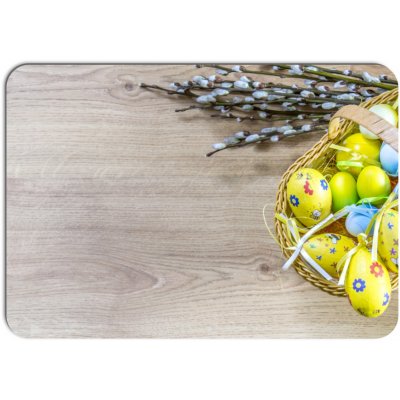 PokojovaDekorace.cz Velikonoční prostírání 018 Vajíčka v košíku 43x30cm