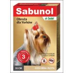 Sabunol Obojek pro psy proti blechám a klíšťatům Yorks 35 cm – Zboží Dáma