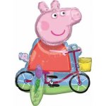 Stojící balonek Prasátko Peppa na kole 55 x 45 cm – Zboží Dáma