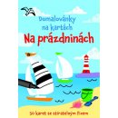 Domalovánky na kartách Na prázdninách Krabička + fix + 50 karet