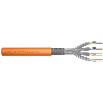 Digitus DK-1743-VH-5 CAT 7 S-FTP, 1200 MHz Dca (EN 50575), AWG 23/1, 500m, oranžový – Zboží Mobilmania