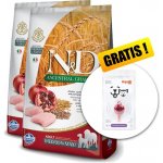 N&D Ancestral Grain Dog Adult Medium & Maxi Chicken & Pomegranate 2 x 12 kg – Zboží Mobilmania