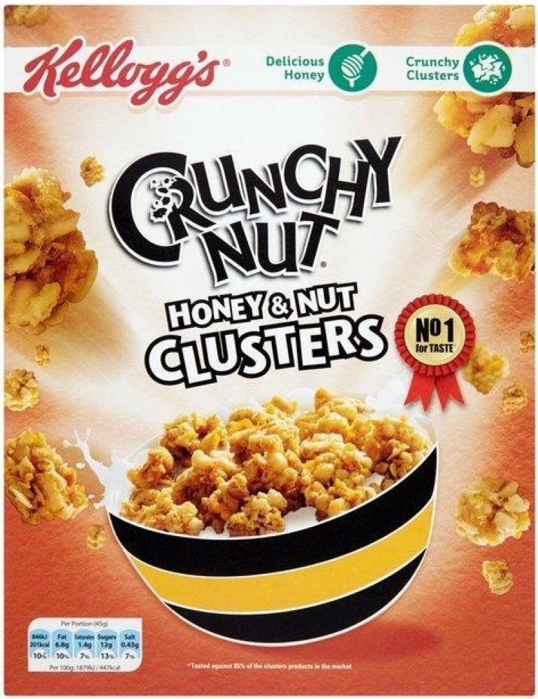 Kellogg S Crunchy Nut Clusters Honey Nut 450g Srovnanicen Cz