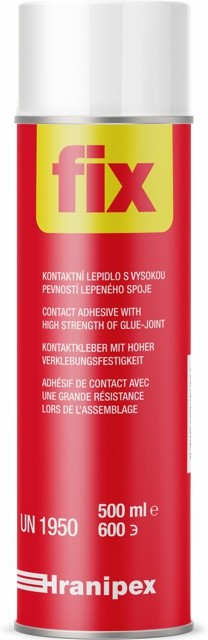 HRANIPEX HRANIFIX UN1950 kontaktní lepidlo Spray 500ml od 379 Kč -  Heureka.cz
