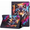 Pouzdro na tablet Protemio Art Zaklápěcí pouzdro pro Apple iPad Mini 5 2019 / iPad Mini 4 / 3 / 2 / 1 67252 colorful wolf