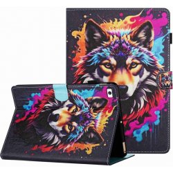 Protemio Art Zaklápěcí pouzdro pro Apple iPad Mini 5 2019 / iPad Mini 4 / 3 / 2 / 1 67252 colorful wolf