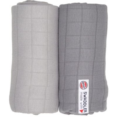 Lodger Swaddler 120 x 120 cm Mist set 2 ks