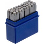 BGS technic Razící matrice písmen, raznice- sada 27ks 3 mm – Zboží Živě