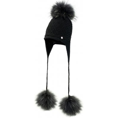 Jamiks dívčí zimní čepice Carminia mýval černá – Zboží Mobilmania