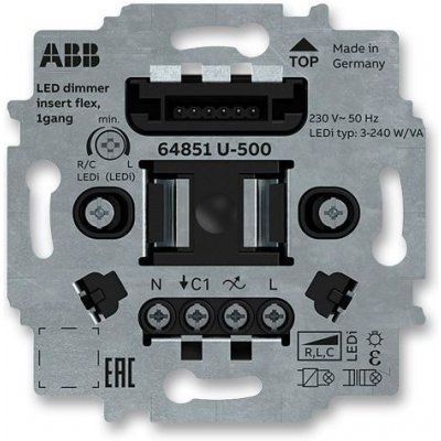ABB 2CKA006500A0013 Přístroj stmívače LED flex, pro krátkocestné ovládání (typ 64851 U-500) – Sleviste.cz