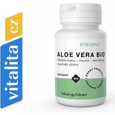 Epigemic Aloe vera BIO koncentrovaný extrakt z aloe vera 60 kapslí – Hledejceny.cz