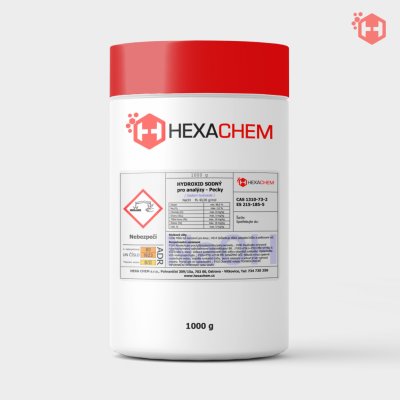 Hexachem Hydroxid sodný pecky p.a. 1000 g – HobbyKompas.cz