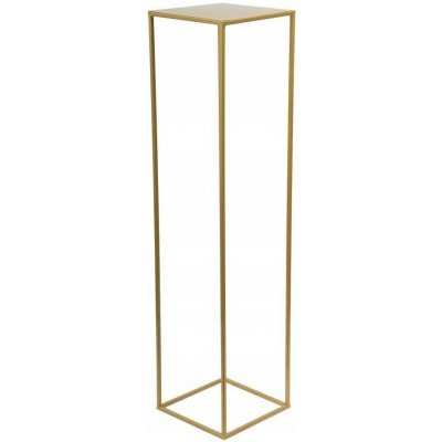 HowHomely STOJAN NA KVĚTINÁČ SIMPLE 100x24x24 cm ZLATÁ – Sleviste.cz