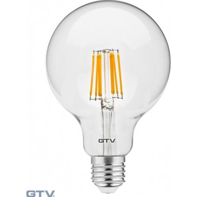 GTV LED žárovka LD-G95FL8-30 Světelný zdroj LED, FILAMENT, G95, teplá bílá