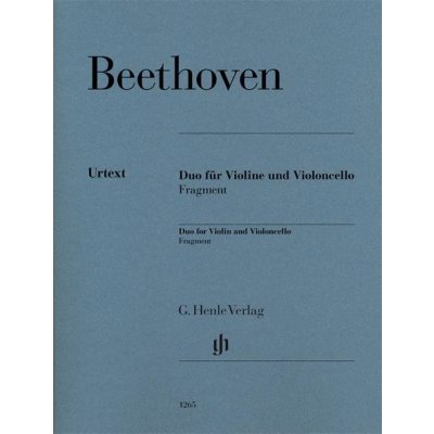 Ludwig van Beethoven Duo For Violin And Violoncello, Fragment noty na housle, violoncello – Zbozi.Blesk.cz