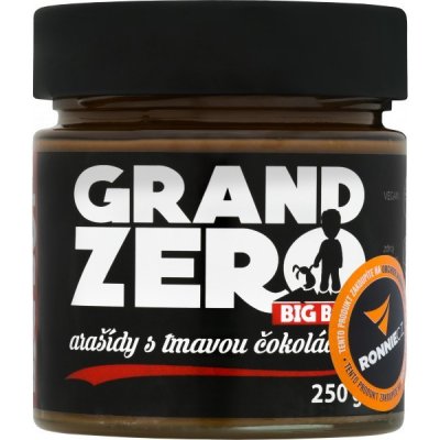 Big Boy Arašídový krém Grand Zero tmavá čoko 250 g