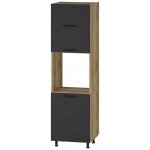 Halmar Dolní skříňka vysoká Vento DP-60/214, dub kraft / antracit – Zboží Dáma