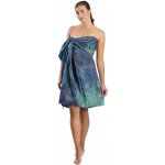 Sarong BALI BATIK CIRCLES zeleno-modrý – Zboží Mobilmania