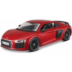 Maisto Audi R8 V10 Plus metal červené assembly line 1:24