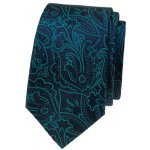 Avantgard Kravata Slim Lux 571-81419 modrá/tyrkys – Zboží Mobilmania
