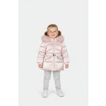Joyce zimní bunda s kapucí a kožíškem růžová – Zboží Dáma