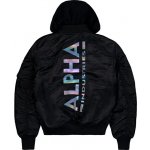 Alpha Industries Bunda MA-1 ZH Back Print višňová tmavá – Sleviste.cz