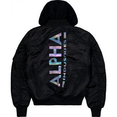 Alpha Industries Bunda MA-1 ZH Back Print višňová tmavá – Sleviste.cz