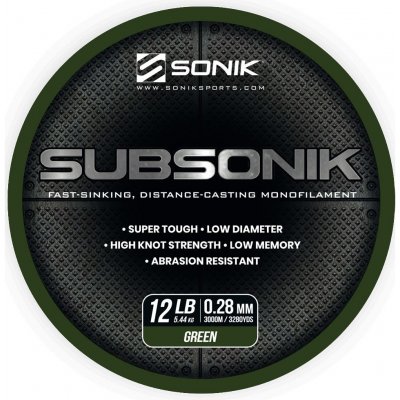 Sonik Subsonik Green 3000 m 0,28 mm – Zboží Dáma