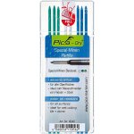 Pica tuhy náhradní kulaté pro tužku Dry na veškeré povrchy 2*bílá 3*modrá 3*zelená 4040 – Zboží Živě