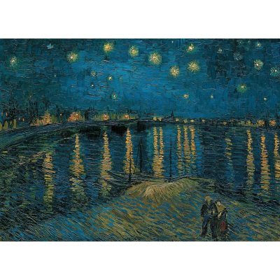 Clementoni Van Gogh Hvězdná noc nad Rhônou 39344 1000 dílků – Zboží Mobilmania