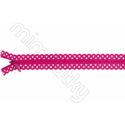 Zip nedělitelný PRYM LOVE 40cm fuchsiový – Sleviste.cz