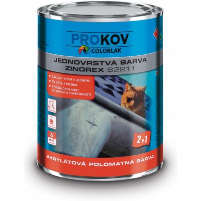 Colorlak ZINOREX S 2211 RAL 3020 Červená 3,5L – Zbozi.Blesk.cz