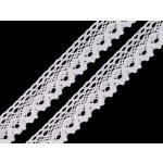 Svatba-eshop Bavlněná paličkovaná krajka 28 mm x 3 m - krajková stuha na vintage, rustikální svatbu – Zboží Dáma