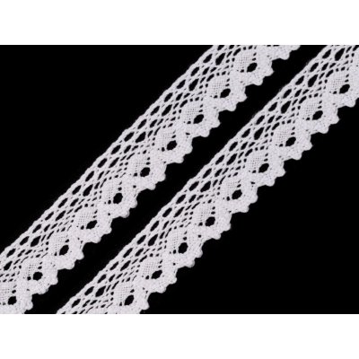 Svatba-eshop Bavlněná paličkovaná krajka 28 mm x 3 m - krajková stuha na vintage, rustikální svatbu – Zboží Dáma