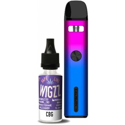 UWELL Caliburn G2 750 mAh Gradient pink + WIGZZ CBD+CBG eliquid 10 ml 250 mg - CBD+CBG Startovací sada Cannabizz Candy 1 ks – Hledejceny.cz