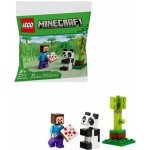 LEGO® Minecraft 30672 Steve s mládětem pandy – Zboží Dáma