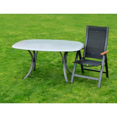 sun garden Polohovací křeslo ASS COMFORT - antracit + černá – Zbozi.Blesk.cz