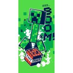 Jerry Fabrics Bavlněná froté osuška 70 x 140 cm - Minecraft Boom – Zboží Mobilmania