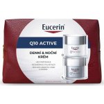 Eucerin Q10 Active Vyhlazující denní krém 50 ml + regenerační noční krém 50 ml dárková sada – Zboží Dáma