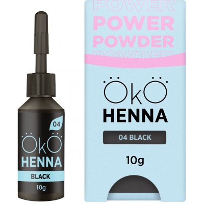 OKO Power Powder Henna prášková henna na obočí Black 10 g – Hledejceny.cz