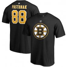 Fanatics pánské tričko David Pastrňák #88 Boston Bruins Stack Logo Name & Number