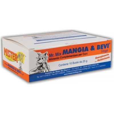 Mister Mix Dog MANGIA & BEVI Dogs 10 x 25 g balení: 10 x 25 g – Hledejceny.cz