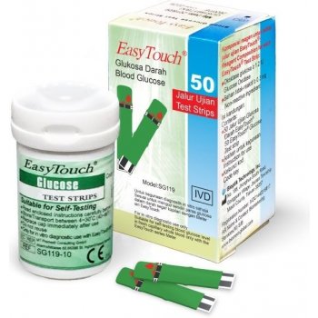EasyTouch testovací proužky pro glukometr 50 ks