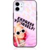 Pouzdro a kryt na mobilní telefon Apple Pouzdro BARBIE Apple iPhone Xs Max - Express Yourself - skleněné - růžové