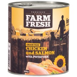 Topstein Farm Fresh Kuře a losos s bramborami 400 g